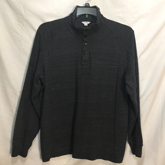 Calvin Klein cotton sweater XL snap front - Picture 3 of 9